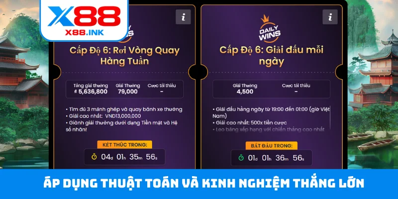 Áp dụng thuật toán và kinh nghiệm thắng lớn