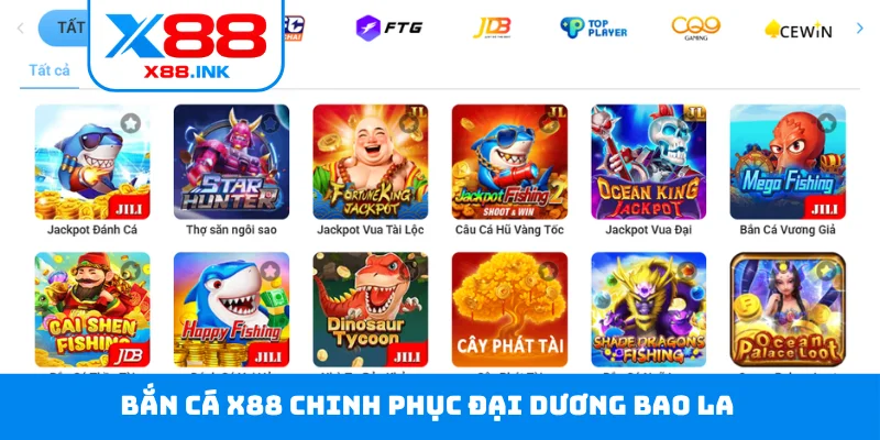 Bắn cá X88 chinh phục đại dương bao la