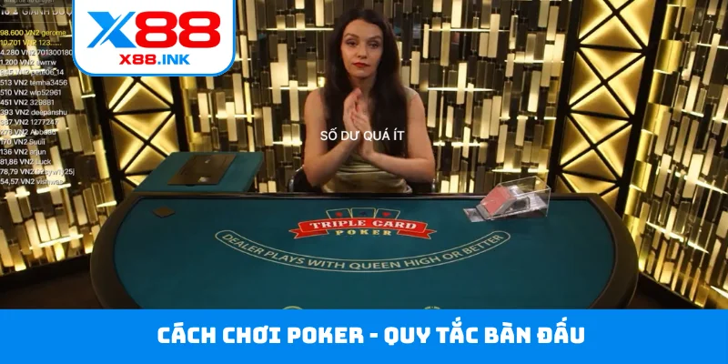 Cách chơi Poker