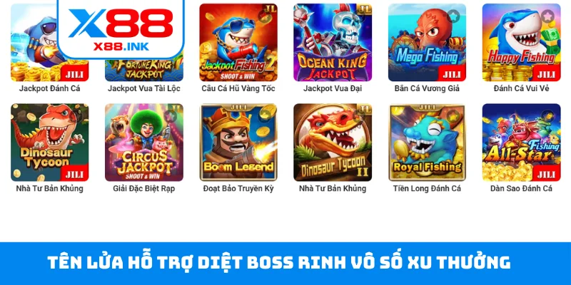 Tên lửa hỗ trợ diệt boss rinh vô số xu thưởng